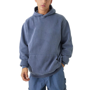 Sudadera con Capucha de Algodón 100% para Hombre, Diseño de Diseñador con Pedrería, Corte Regular, Cierre de Cremallera, Manga Larga, Efecto Desgastado por el Sol, para Otoño - Product Image 1