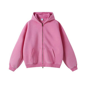 Heavyweight Hoodie Distress Washed Hoodies para Mujeres Hombres Pareja Acid Wash Hoodie Unisex Oversized Vintage Hoodie - Product Image 3