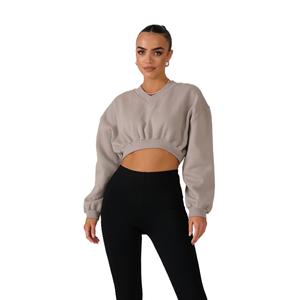 เสื้อสเวตเตอร์ถักระบายอากาศแขนยาวทรงหลวมไซส์ใหญ่พิเศษสำหรับผู้หญิง - Product Image 3