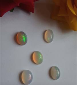 Oval Shaped Lab Create Ehtiopian Opal Loose Smooth Cabochon Gemstone para fiesta Wear Fabricación de joyas para la fabricación de regalos de verano - Product Image 1