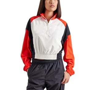 Chaqueta cortavientos informal para exteriores, ropa transpirable personalizada para mujer, ropa de verano de bloque de Color ligera para mujer al por mayor - Product Image 1