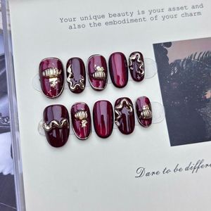 <span class=keywords><strong>Faux</strong></span> <span class=keywords><strong>ongles</strong></span> longs en acrylique de haute qualité, design luxueux, réutilisables, imprimés à la main, <span class=keywords><strong>ongles</strong></span> artificiels faits à la main - Product Image 3