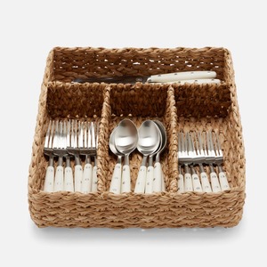 Porte-couverts en jacinthe d'eau en gros pour tiroir, organisateur de table, compartiment à ustensiles, plateau - Product Image 3