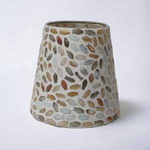 Vasos de vidrio de vela blanca personalizados de alta calidad, linternas decorativas hechas a mano, tarros, mosaicos de pescado, soporte votivo para jardín y hogar - Product Image 4