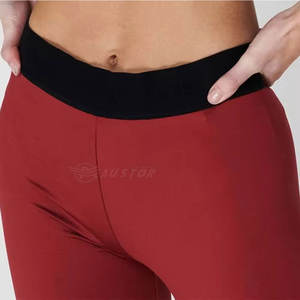 Legging de fitness couleur marron fabriqué au Pakistan Legging de fitness respirant de meilleure qualité pour femmes - Product Image 3