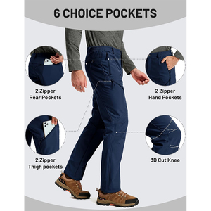 Nouveau pantalon cargo personnalisé confortable, imperméable, à séchage rapide, pour la randonnée en plein air, décontracté, coupe droite, coupe-vent, hiver, taille haute, haute qualité - Product Image 3