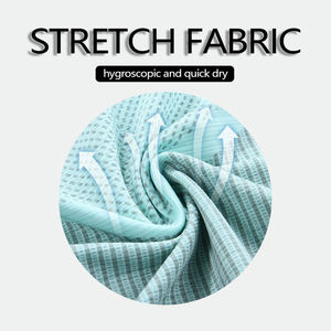 2023 chemises de sport de haute qualité pour hommes 88% polyester 12% élasthanne tricoté vêtements de fitness - Product Image 6