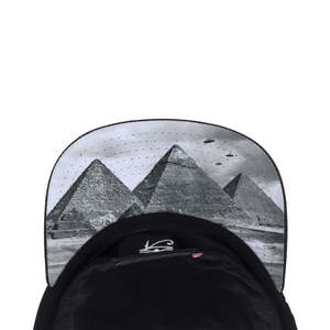หมวกแก๊ป Mishka 100% ผ้าฝ้าย รุ่น New Kingdom Snapback 5 แผง ปักลายใบไม้ 3 มิติ ปีกแบน เหมาะสำหรับตกปลา - Product Image 2