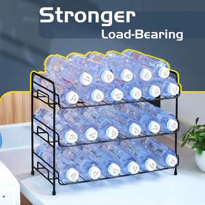 Organizador de Botellas de Agua para Gabinete, Estante de Almacenamiento que Ahorra Espacio para Cocina y Despensa - Product Image 2