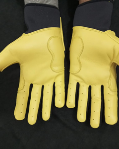 Gants de baseball à doigts entiers de conception personnalisée pour adultes Gants de frappe de balle molle pour hommes en cuir - Product Image 2