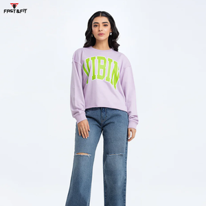 Diseño personalizado Winters Jumper Drop-shoulder hoodies para mujer Custom Logo Pullover Sudadera para mujer - Product Image 3