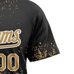 100% poliéster personalizado Softball Jersey moda patrón sólido logotipo personalizado transpirable béisbol Softball desgaste - Product Image 5