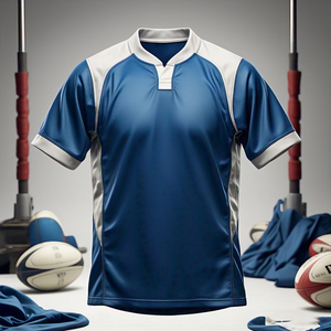 Haute Qualité 100% Polyester Rugby Jersey Personnalisé Équipe Sportswear Rugby Uniforme Chemises Rugby Shorts Ligue Jersey - Product Image 1