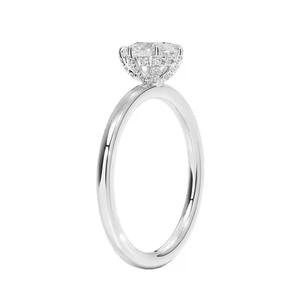 <b>Custom</b> Engagement GRA VVS Moissanite Diamond Jewellery 925 Sterling Silver Women Solitaire Moissanite <b>Ring</b> - Product Image 2