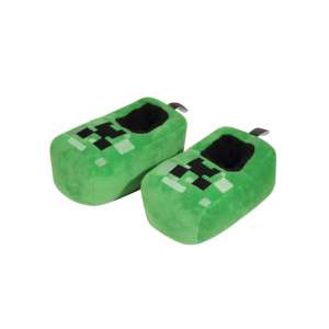 Pantuflas Minecraft Creeper con Punta Cerrada, Cómodas y con Diseño de Minecraft - Product Image 1