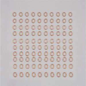 7X5mm Oval Shape Closed Open <b>Rings</b>-18K Gold Silver Rose Gold Plated Nickel Free Jewelry Making Findings - Product Image 2