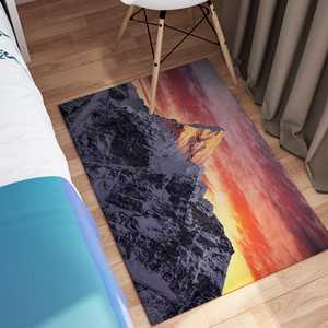 Tapis de paysage de l'Everest, tapis d'hiver, tapis de montagne enneigée, tapis en chenille - Product Image 2