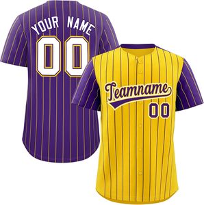 Jersey de béisbol con bordado personalizado, camiseta de equipo sublimada abotonada, número de nombre de sarga, ajuste de malla juvenil, secado rápido, EE. UU. - Product Image 1
