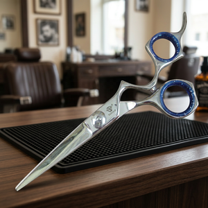 Professional Stainless Steel <b>Barber</b> Scissors Mirror Finish <b>Blade</b> Long Handle Beauty Tool Sharp Tip Adjustable Screw for - Product Image 4