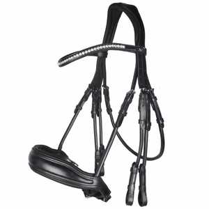 Stanford Anatomic Western Snaffle Bridle New Black Horse Leather Anatomical Design - Product Image 5