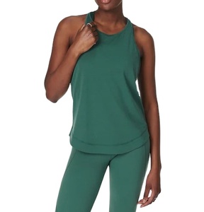 Nueva Llegada Personalizado En Diferentes Colores Transpirable Mujeres Singlets Mejor Material Tank Tops Patrón Sólido Tallas Grandes - Product Image 1