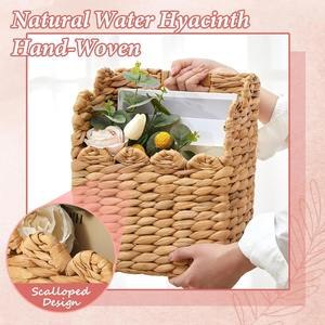 Ensemble de 2 paniers de rangement suspendus en osier, panier de rangement fait à la main, vente en gros, écologique, fabriqué au Vietnam - Product Image 4