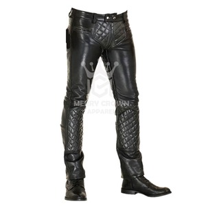 Men's Fashion Leather Pants In Solid Color Best Supplier Bulk Quantity Fashion Leather men's pants - Product Image 1