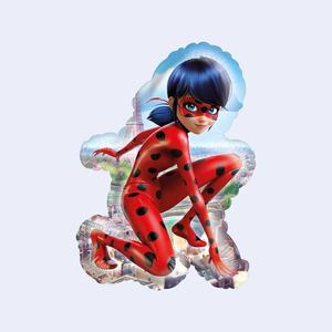 Ballon en aluminium Coccinelle 55x86cm, Décoration de fête, Lot de 2 - Product Image 1