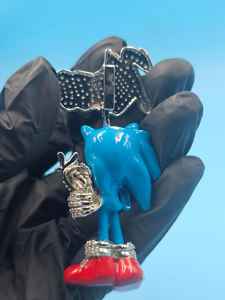 จี้เพชรโมอิสซาไนต์ทรงกลมแบบกำหนดเองลายการ์ตูนเคลือบเงา สไตล์ฮิปฮอป เงินแท้ 925 ขายส่งเครื่องประดับจี้และชาร์มคุณภาพ - Product Image 2