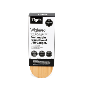 Caricatore Wireless in Bambù Tigris, Gadget USB Promozionale Sostenibile - Product Image 2