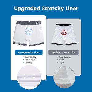 Pantalones cortos estampados para hombre con tela ligera transpirable antiarrugas, decoración de encaje con logotipo personalizado para ropa de calle, marca informal - Product Image 3