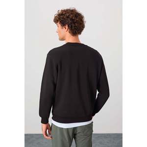 Sweat-shirt homme Omar Black Fleece - 88137 - Noir - Product Image 5