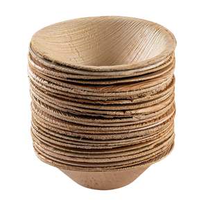 Assiettes en feuilles de palmier pour la décoration de fête, utilisation en cuisine, écologiques, compostables, biodégradables, bols jetables, assiettes en feuilles de palmier - Product Image 1