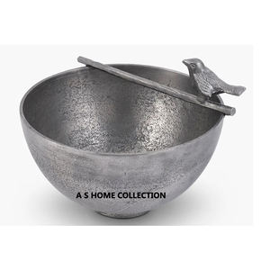 Superior Design Silver Plated Stand Metal Round Shape Classy Look Bowl Handmade <b>Kitchen</b> <b>Accessories</b> Home <b>Decor</b> - Product Image 4