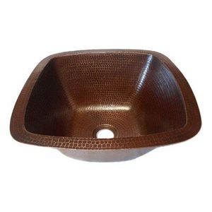 Antique style copper <b>kitchen</b> sink perfect <b>for</b> heritage homes with vintage look and durable construction - Product Image 3