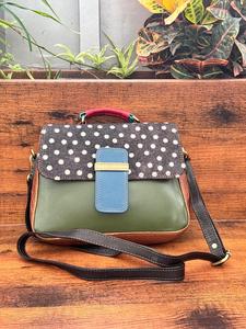 กระเป๋าหนังมีฝาปิดพิมพ์ลายสัตว์ใหม่กระเป๋าหนังรีไซเคิลกระเป๋าแฮนด์เมดกระเป๋าสะพายไหล่กระเป๋าถือคาดลำตัวสำหรับผู้หญิง - Product Image 2