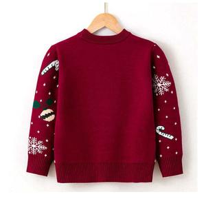 Customizable Winter <b>Jumper</b> for Boys <b>Girls</b> <b>Christmas</b> Jacquard Knit Sweater with Animal Pattern Casual Style for Europe America - Product Image 3