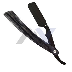 Maquinilla de afeitar clásica de acero inoxidable de borde recto para salón profesional para afeitado y aseo de precisión - Product Image 1