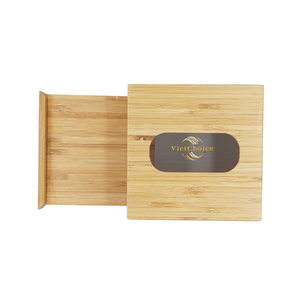 Caja de pañuelos de bambú al por mayor, organizador sostenible para el hogar, para el mercado de exportación - Product Image 1