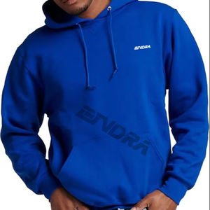 ONDRA Sweatshirts à capuche décontractés en coton à manches longues pour hommes, pull à capuche en polaire avec poches - Product Image 1