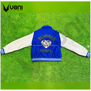 VONI WEAR-Blouson de baseball vintage unisexe pour homme, haut montant, patchwork, design hipster, style universitaire, streetwear - Product Image 5