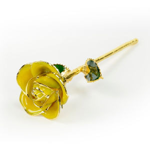 Rosa Amarilla Real Bañada en Oro de 24k, el Mejor Regalo Romántico para el Día de la Madre, San Valentín, Aniversario, Decoración para el Hogar y Bodas - Product Image 5