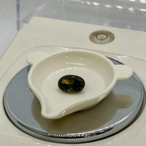 Piedras preciosas sueltas de corte ovalado de circón verde Natural de alta calidad 11,6X7,9x5,1mm 4.01cts hermosas piedras minerales para la fabricación de joyas - Product Image 5