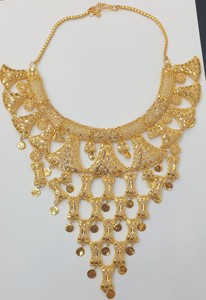 Venta caliente Femmes Dubai 24KT chapado en oro 5GRM conjunto de joyería de mujer placa anillo relleno de oro pendiente venta directa de fábrica Vente nuevo - Product Image 2