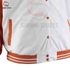 Chaqueta Letterman Personalizada y Elegante para Hombre con Logotipo Bordado, Chaqueta Varsity de Béisbol para Equipo Escolar o Uso Casual - Product Image 6