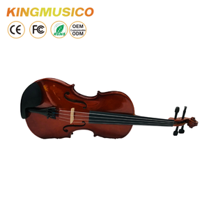 Violín Eléctrico Estándar Hecho a Mano para Estudiantes con Tapa de Arce Sólido y Salida de Altavoz - Product Image 4