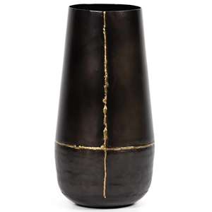 2025 Juego de 2 floreros de metal con acabado negro para jarrones decorativos de Interior para el hogar - Product Image 3