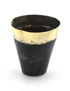 Florero de diseño de lujo, maceta de hierro/latón antiguo negro, uso para mesa, decoración navideña hecha a mano a granel - Product Image 4