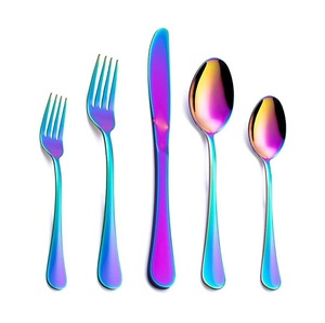 Ensemble de couverts en acier inoxydable à faible MOQ pour cadeaux d'affaires ou occasions d'Halloween, ensemble de cuillères de table au design élégant - Product Image 2