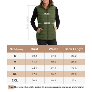 Chaleco Acolchado Cortavientos para Mujer, Transpirable, de Invierno, sin Mangas, Estilo Urbano, con Logotipo Personalizado, Chaleco Acolchado para Mujer - Product Image 6